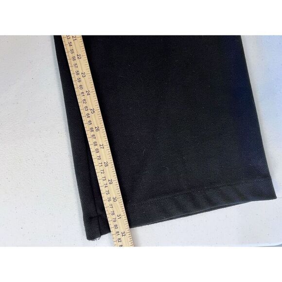 J Jill Wide Leg Pants Size 10 Black Pockets Stretch Soft Knit Capsule 32" Inseam - Picture 8 of 9